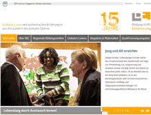 Tablet Screenshot of bildung-trifft-entwicklung.de